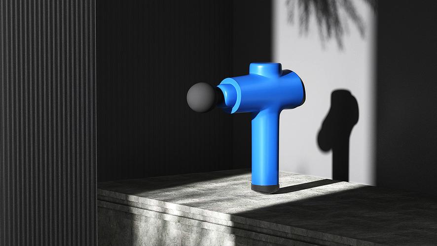 筋膜槍產品渲染(圖zmze2ndi0nja0) - 產品 - 站酷設計師axin